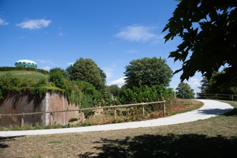 Le Havre, jardins suspendus, Fort de Sainte Adresse, Futuro House de Matti Suuronen