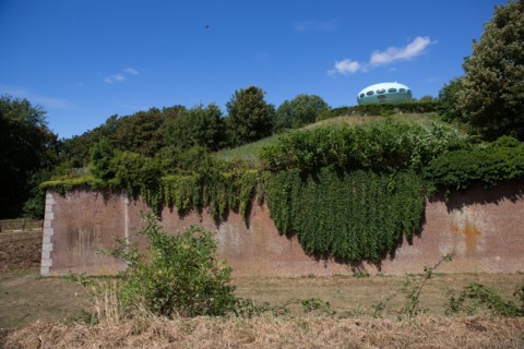 Le Havre, jardins suspendus, Fort de Sainte Adresse, Futuro House de Matti Suuronen