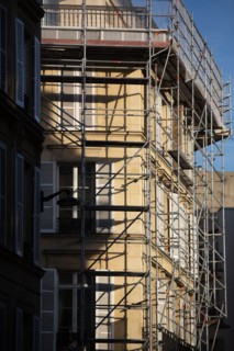 Paris, immeuble en ravalement
