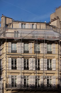 Paris, immeuble en ravalement