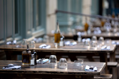 Paris, terrasse de restaurant