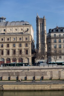 Paris, Quai de Gesvres and Saint-Jacques Tower