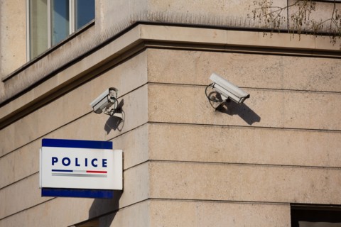 Paris, enseigne de commissariat de Police