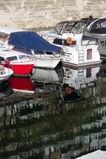 Paris, the Bassin de l'Arsenal (Port de l'Arsenal)