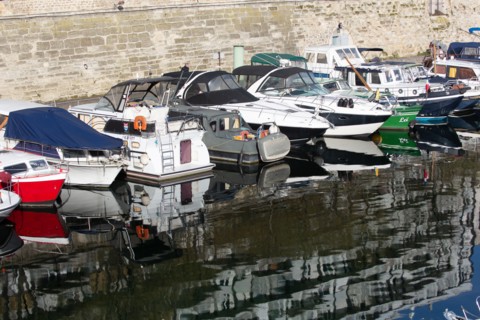 Paris, the Bassin de l'Arsenal (Port de l'Arsenal)