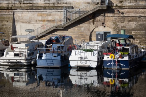 Paris, the Bassin de l'Arsenal (Port de l'Arsenal)