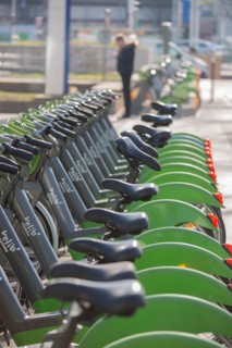 Paris, Station Vélib' du Quai de la Rapée