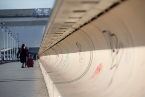 Paris, detail of the Pont Charles de Gaulle