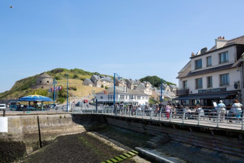 Port en Bessin Huppain, port et Tour Vauban