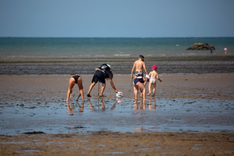 Côte de nacre, landing beaches