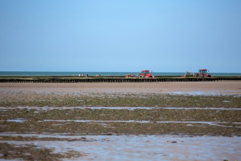 Côte de nacre, landing beaches