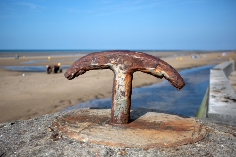 Côte de nacre, landing beaches