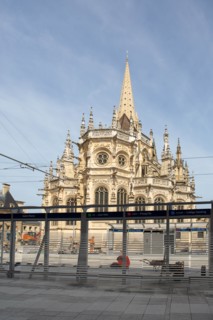 Chantier du tramway à Caen