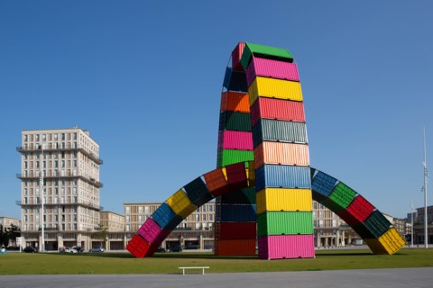 Ganivet, 'Catène de containers'