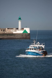 Entrance to Le Havre harbour