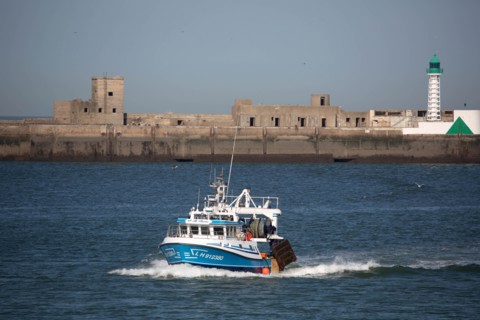 Entrance to Le Havre harbour