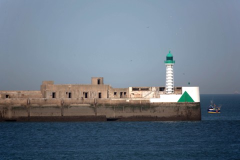 Entrance to Le Havre harbour