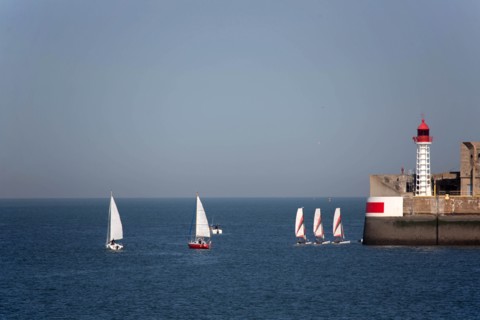 Entrance to Le Havre harbour