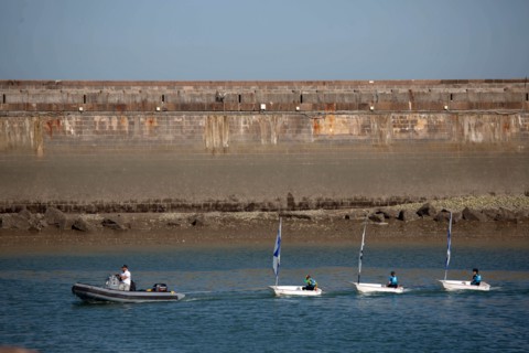 Entrance to Le Havre harbour