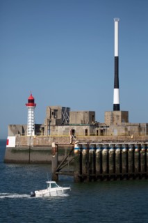 Entrance to Le Havre harbour