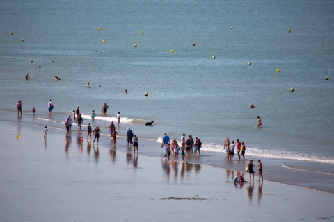 Beach in Sainte-Adresse, Seine Maritime