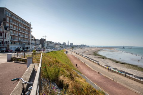 Beach in Sainte-Adresse, Seine Maritime