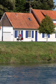 Maritime canal of Abbeville in Saint-Valery-sur-Somme