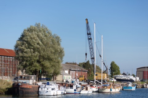 Maritime canal of Abbeville in Saint-Valery-sur-Somme