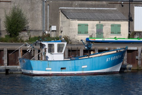 Maritime canal of Abbeville in Saint-Valery-sur-Somme