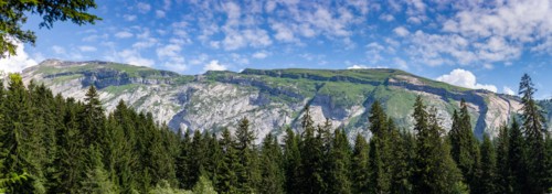 Morzine, Haute-Savoie, site of the Lac des Mines d'Or, the Rouleau de Bostan