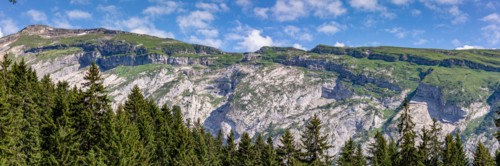 Morzine, Haute-Savoie, site of the Lac des Mines d'Or, the Rouleau de Bostan