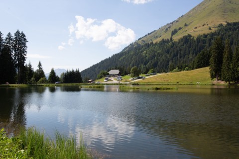 Morzine, Haute-Savoie, site of the Lac des Mines d'Or, the Rouleau de Bostan