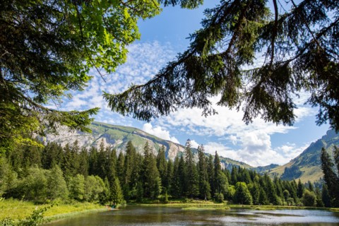 Morzine, Haute-Savoie, site of the Lac des Mines d'Or, the Rouleau de Bostan
