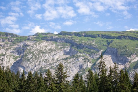Morzine, Haute-Savoie, site du lac des Mines d'Or, le rouleau de Bostan