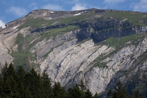 Morzine, Haute-Savoie, site of the Lac des Mines d'Or, the Rouleau de Bostan