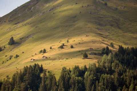 Morzine, Haute-Savoie, site of the Lac des Mines d'Or, the Rouleau de Bostan
