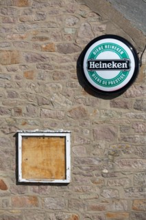 La Hague, Nez de Jobourg (Manche), closed restaurant, off season