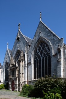 Rouen (Seine Maritime), facades of the Eglise Saint Vivien (church)