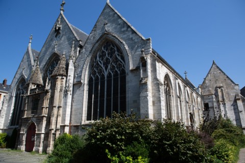 Rouen (Seine Maritime), facades of the Eglise Saint Vivien (church)