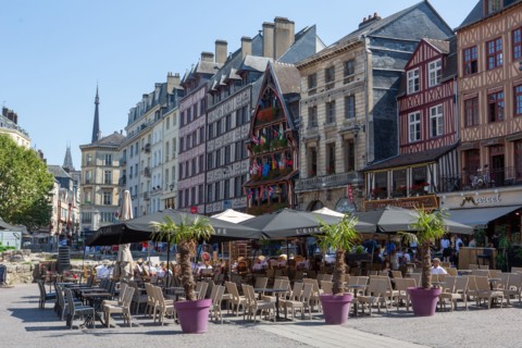 Rouen (Seine Maritime), place du Vieux Marché