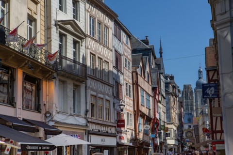Rouen (Seine Maritime), rue du Gros Horloge