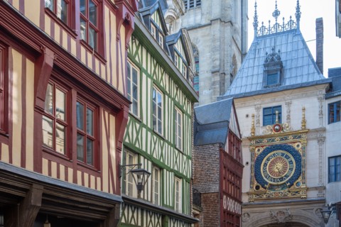 Rouen (Seine Maritime), rue du Gros Horloge