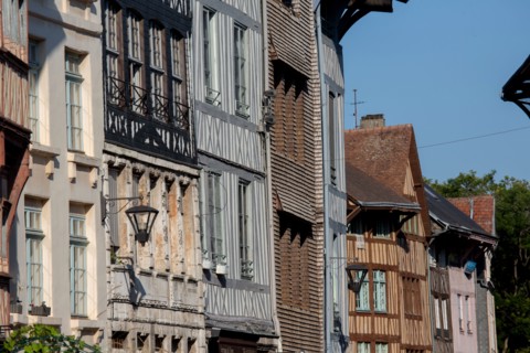 Rouen (Seine Maritime), rue Eau de Robec