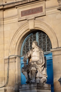 Rouen (Seine Maritime), Museum of Fine Arts, statue of Michel Anguier
