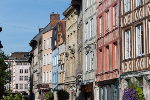 Rouen (Seine Maritime), rue Eau de Robec