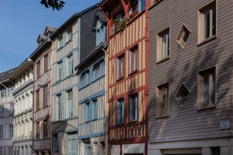 Rouen (Seine Maritime), rue Eau de Robec