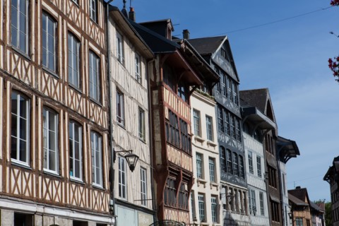 Rouen (Seine Maritime), rue Eau de Robec