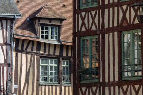 Rouen (Seine Maritime), angle of the Rue Molière and rue Martainville