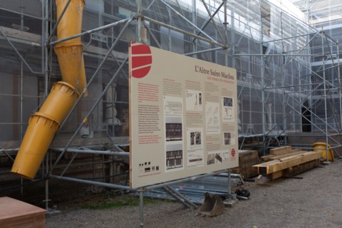 Rouen (Seine Maritime), chantier de restauration de l'Aître Saint-Maclou