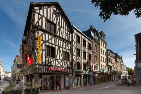 Rouen (Seine Maritime), rue de l'Hôpital